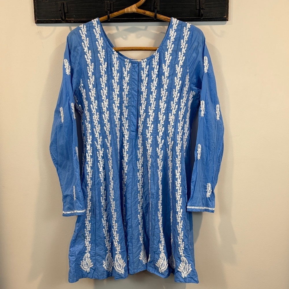 Soft Surroundings Embroidered Sequins Mumbai Nights Tunic Dress
